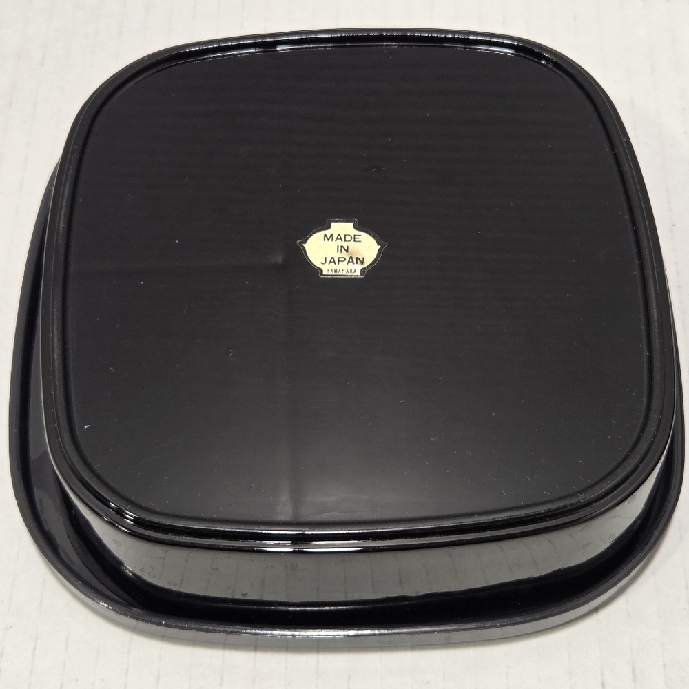 Yamanaka Japan Vintage Floral Fan Laquerware Bento Box - Picture 9 of 14